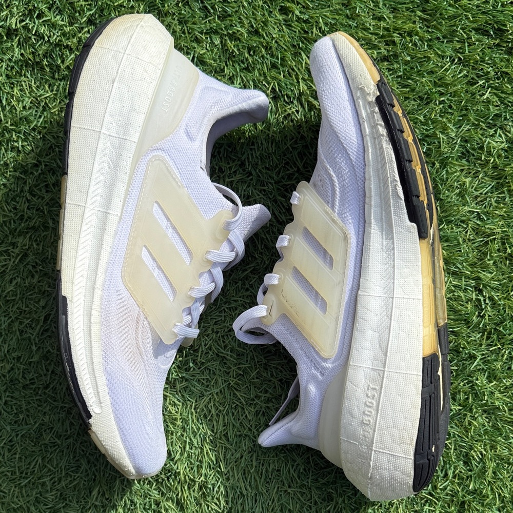 adidas Men's White Ultraboost running shoes